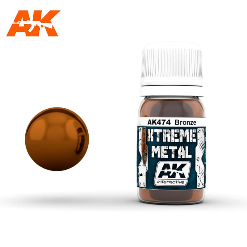 Pintura metalizada bronce, 30 ml. Pintura metalizada bronce, 30 ml.
