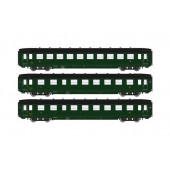 Set de 3 coches DEV AO U46, SNCF.