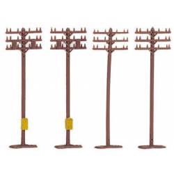 Telephone poles.