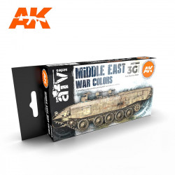 Set di colori per la guerra in Medio Oriente.