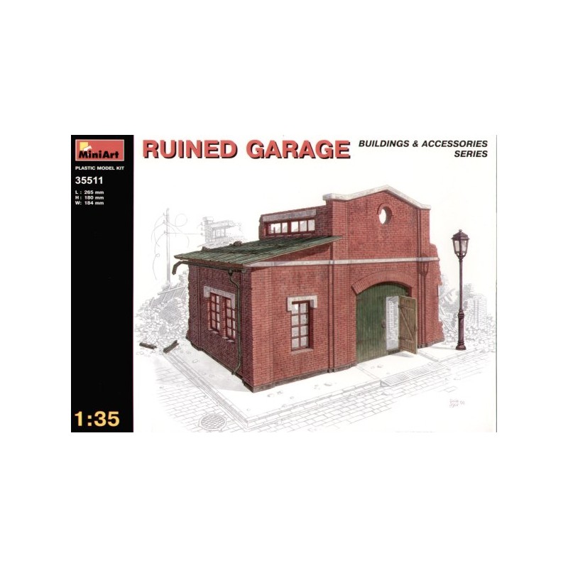 Ruined garage. MINIART 35511