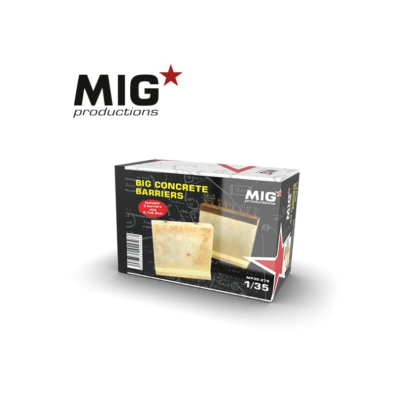 Barreras de hormigón grandes (x2).