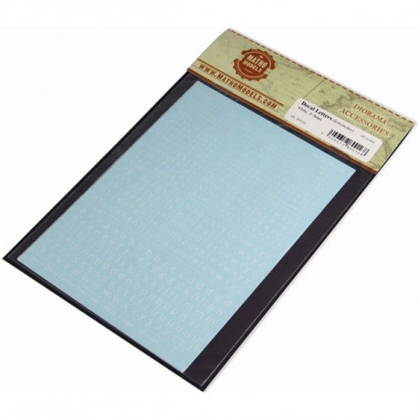 Calcas: Letras negras (1 a 3 mm). Calcas: Letras negras (1 a 3 mm).