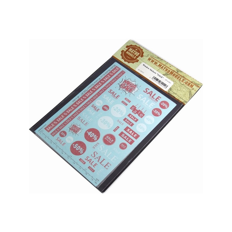 Window stickers "SALE".