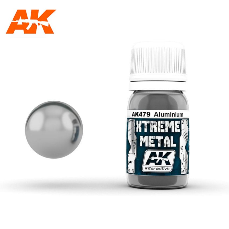 Pintura metalizada Aluminio, 30 ml. Pintura metalizada Aluminio, 30 ml.