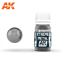 Dunkle Aluminium-Metallic-Farbe, 30 ml.