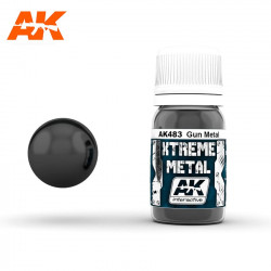 Pintura metalizada Gun Metal, 30 ml.