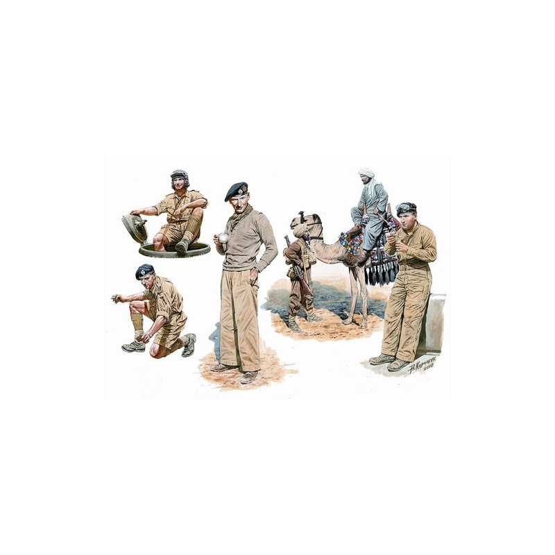 Carristas británicos en África. MASTER BOX 3564