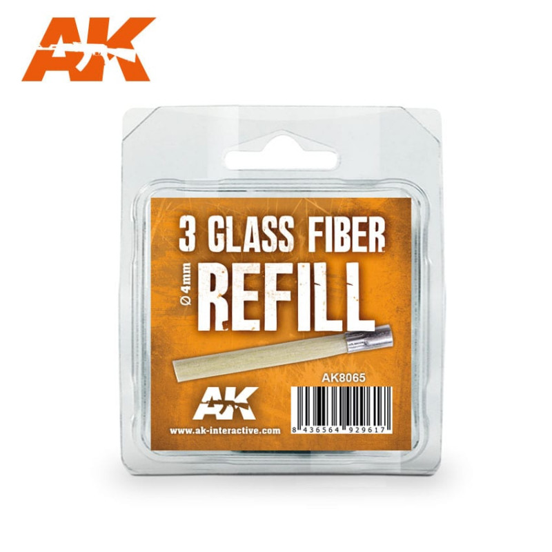 Glass fiber refill (x3). Glass fiber refill (x3).