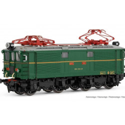 Locomotora eléctrica 281-001, con quitanieves, RENFE.