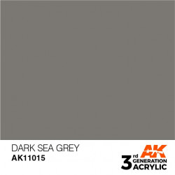 Peinture acrylique standard gris mer foncé, 17 ml.