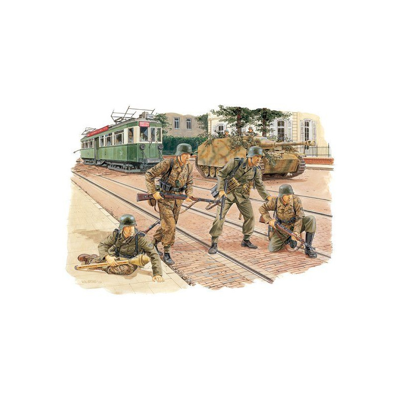 Panzergranaderos alemanes.