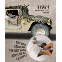 Camouflage net personalized white type 1.