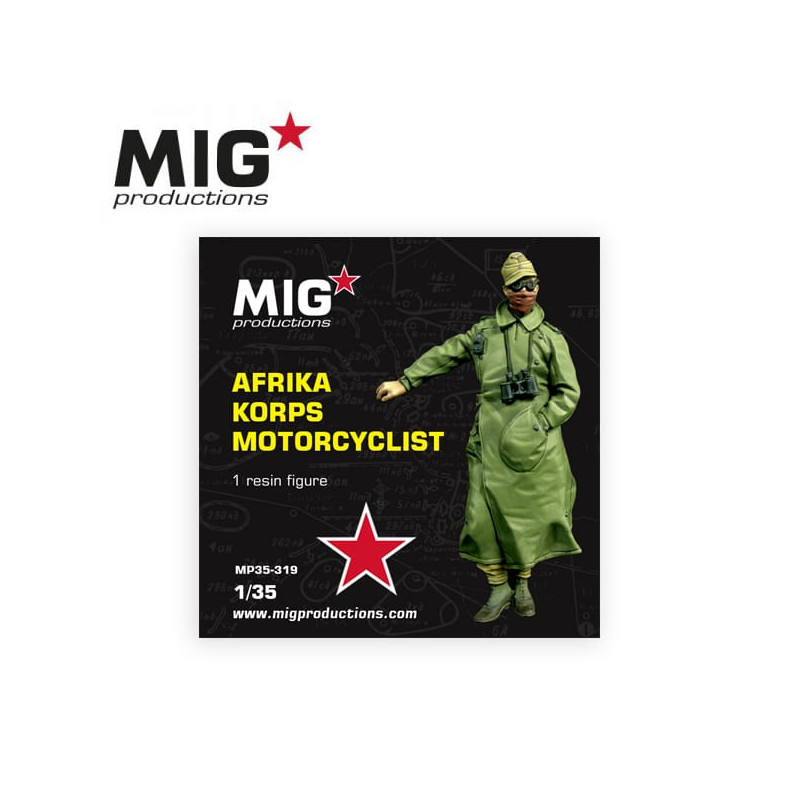 Motociclista Afrika korps.