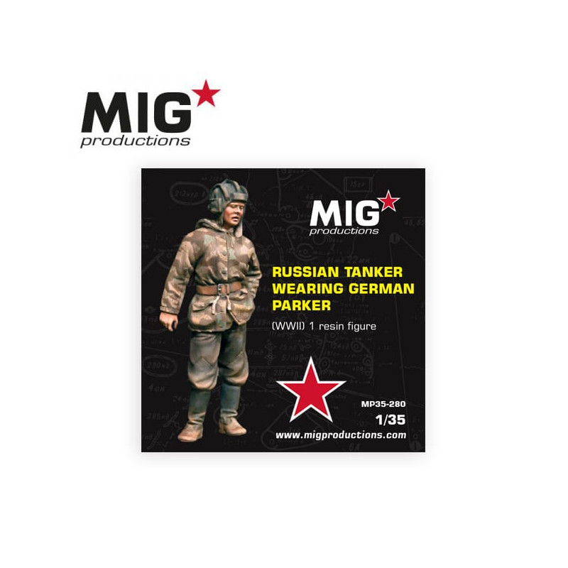 Russian tanker wearing german parker.