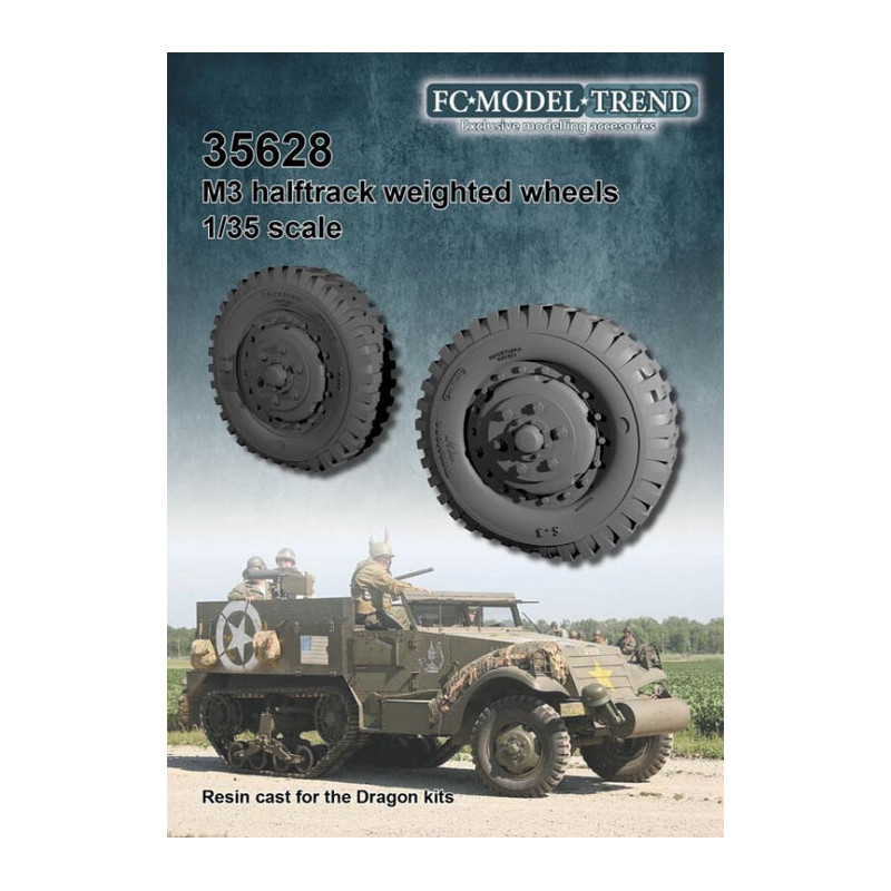 Ruedas con peso para Halftracks M2/M3.