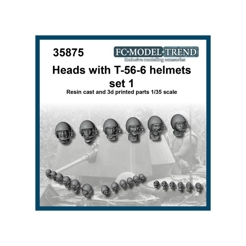 Cabezas con casco T-56-6.