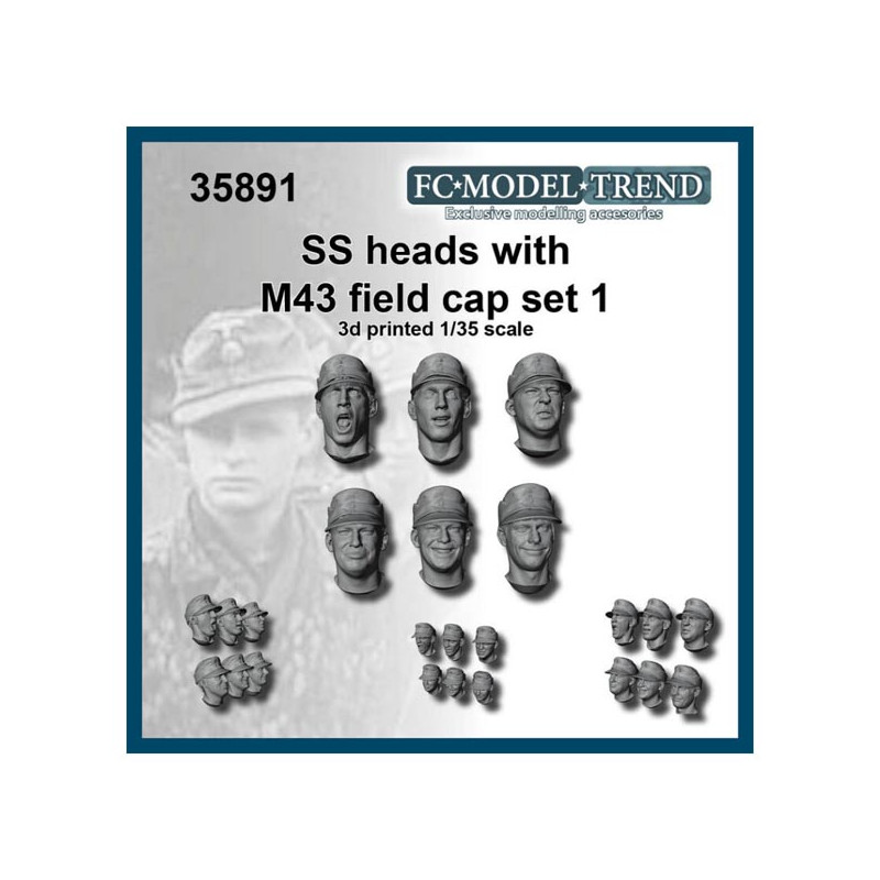 Cabezas SS con gorra.