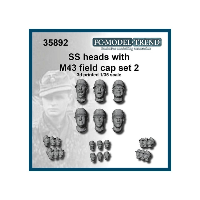 Cabezas SS con gorra.