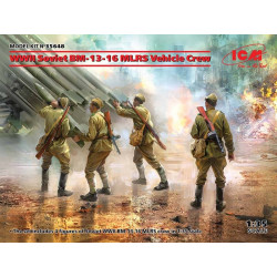 Équipage soviétique MLRS BM-13-16 de la Seconde Guerre mondiale.