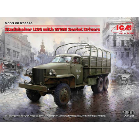 Studebaker US6 with WWII Soviet Drivers.