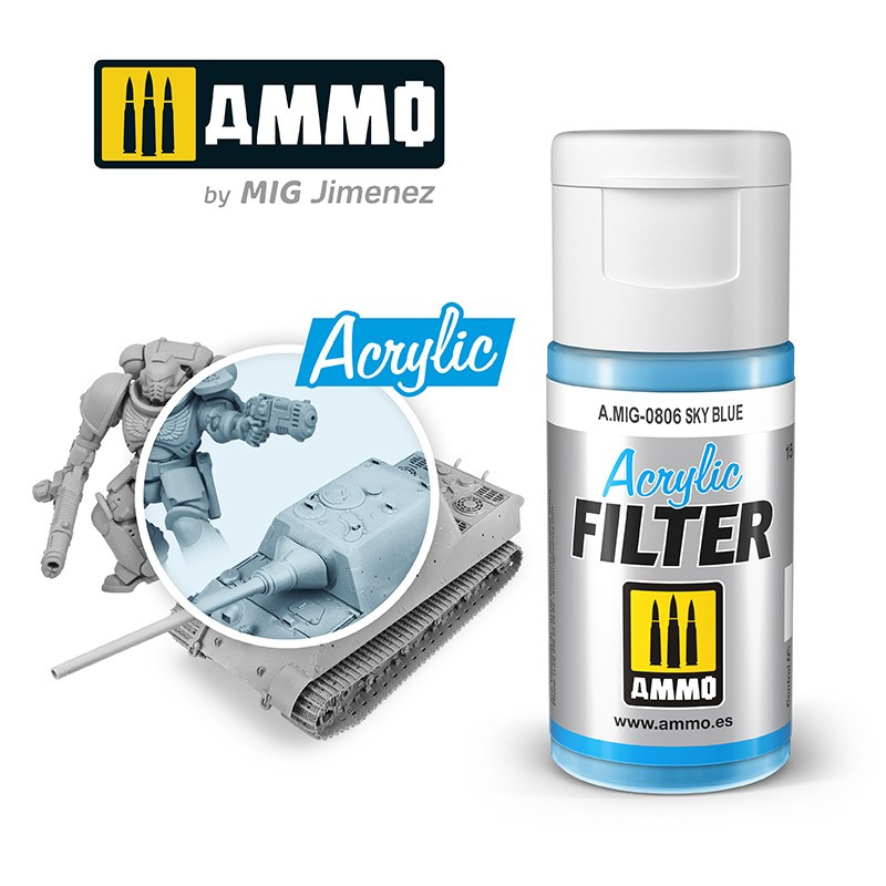 Acrylic filter: sky blue. 15 ml. Acrylic filter: sky blue. 15 ml.