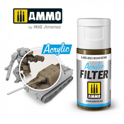 Acrylfilter: mittelbraun. 15 ml.