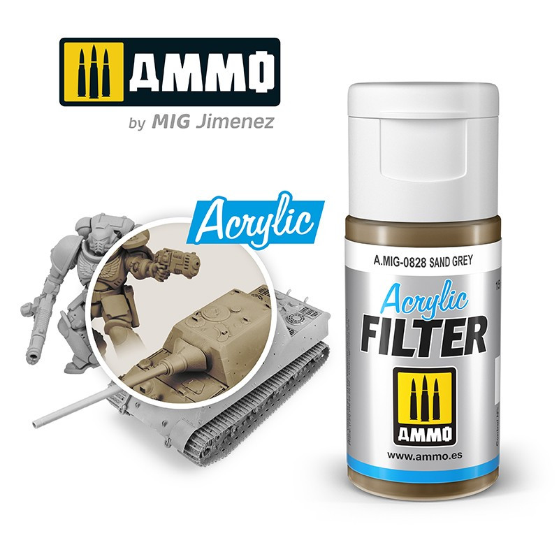 Acrylic filter: sand grey. 15 ml. Acrylic filter: sand grey. 15 ml.