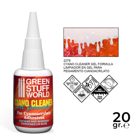 Cleaner for cyanoacrylate. 20 ml.