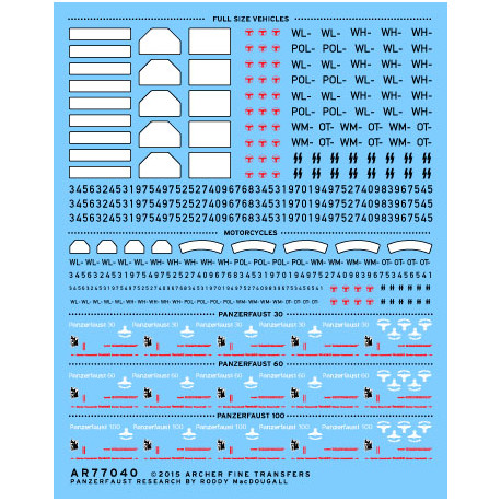 German license plates and Panzerfaust markings.