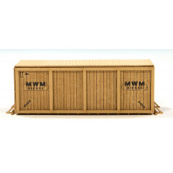 Caisse en bois, MWM Diesel.