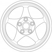 Spoon SW388 tire and wheel set.