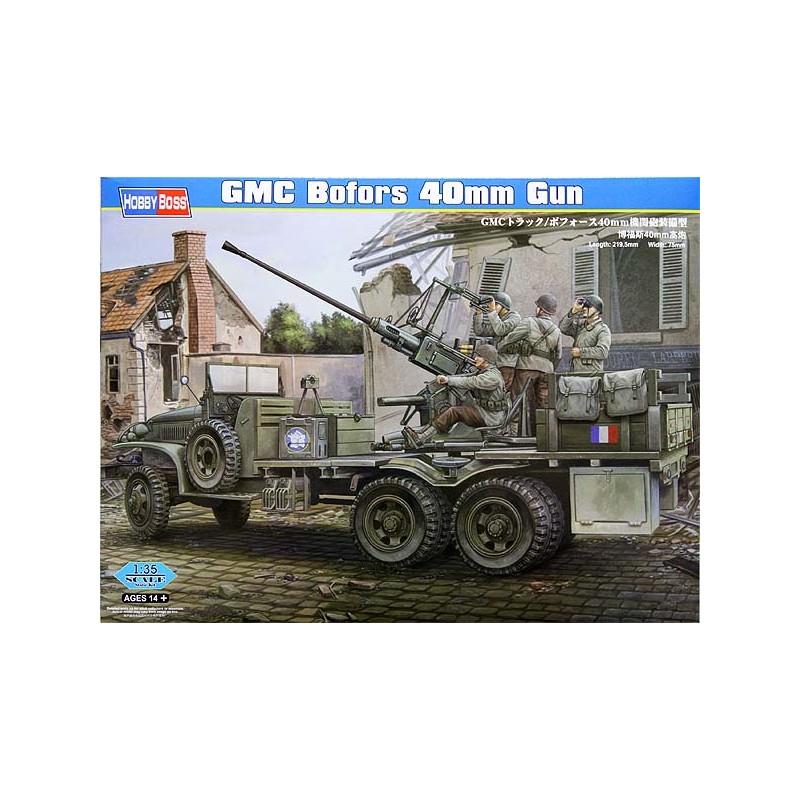 Camión GMC con cañón Bofors de 40mm. HOBBY BOSS 82459