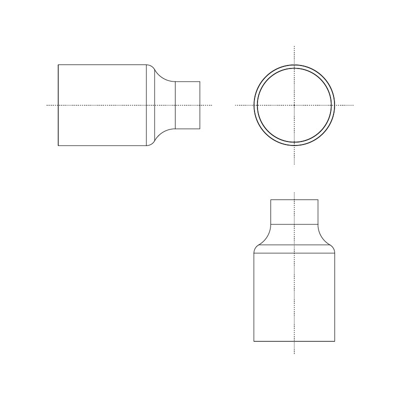 Slant cut exhaust tip Spoon.