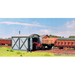 Dépôt de locomotives.
