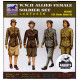 WWII Allied female soldier set.