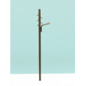 Wooden pole with light and laying.