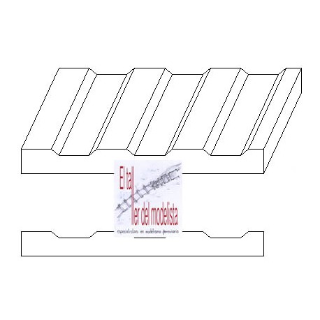 Corrugated metal siding 1,0 mm. EVERGREEN 4526