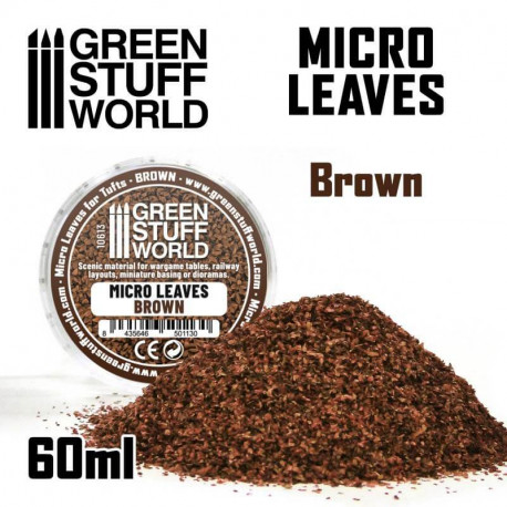 Micro leaves. Brown.