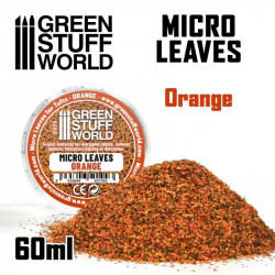 Micro-feuilles. Couleur orange.