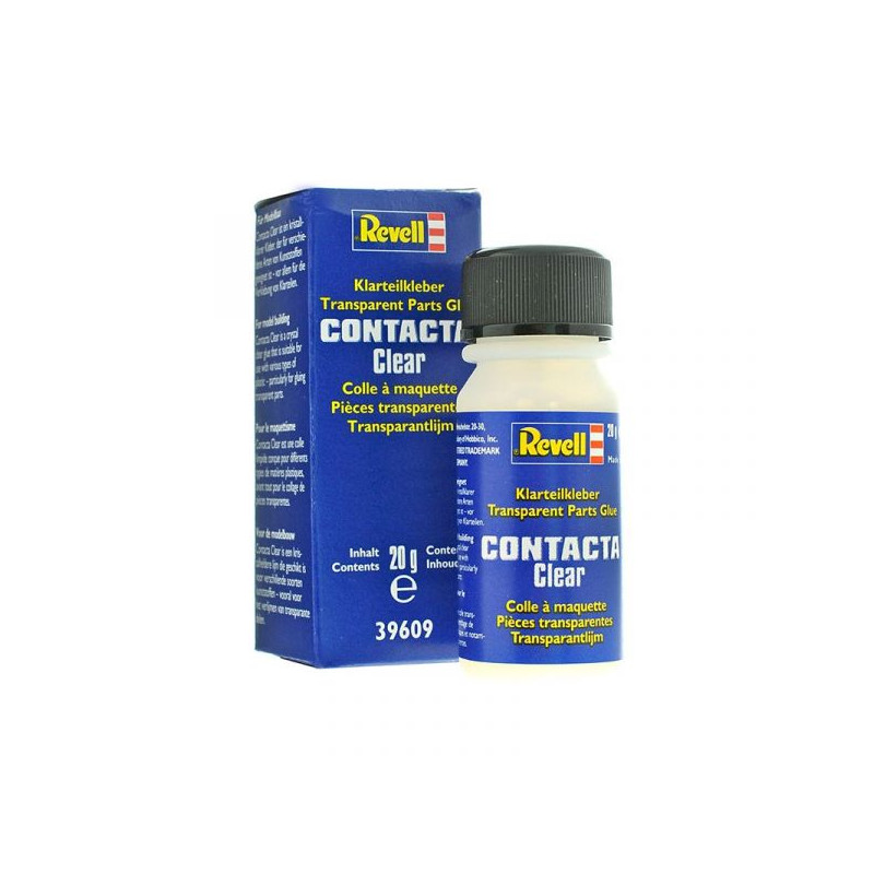 Pegamento para piezas transparentes.