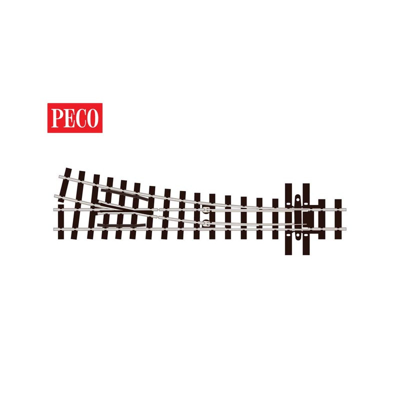 Turnout, medium radius.