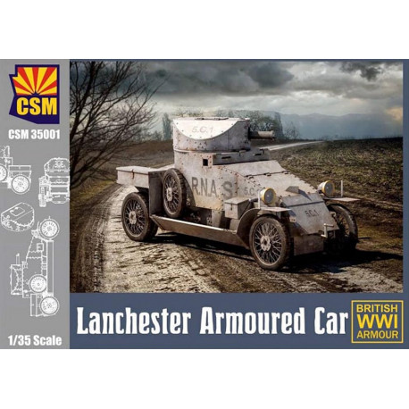 Lanchester armoured car.