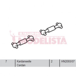 Universal shafts (x2). Series 252.