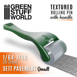 Rolling pin with handle, sett pavement small.
