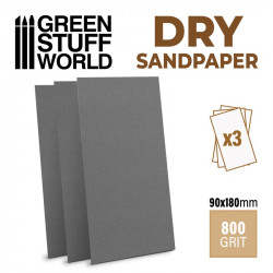 Sand paper dry 800 grit (x3).