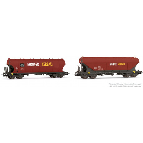 Hopper wagons Uagpps “Monfer Cereali”.