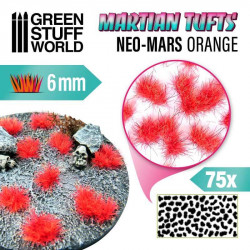 Außerirdisches Gras büschelt, neo-mars orange (6 mm).
