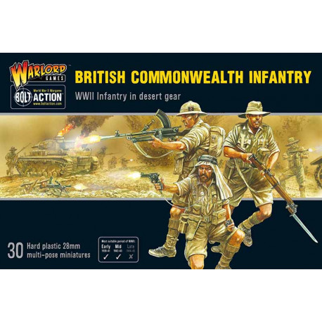 Infantería de la Commonwealth británica. Bolt Action.
