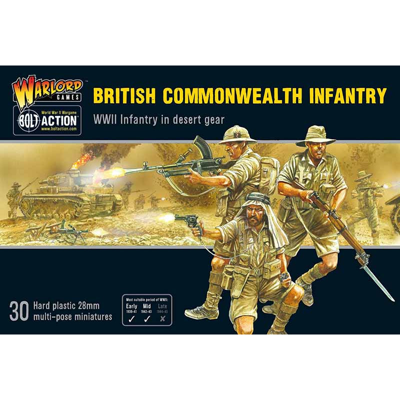 British Commonwealth Army set. Bolt Action.